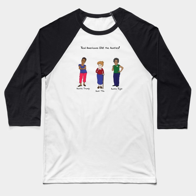 The Democratic Aunties Baseball T-Shirt by Greylady2016